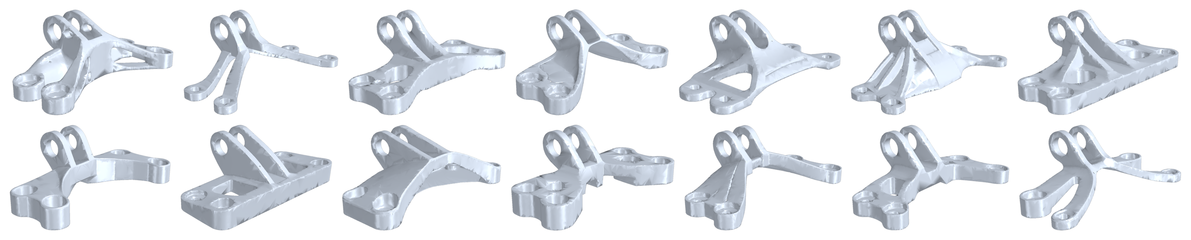 Generated bracket meshes (geometry)